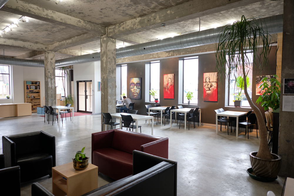 The Accelerator's coworking space in Windsor, Ontario